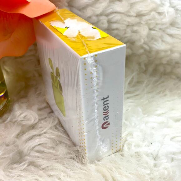 NEW IN BOX ACCENT AX12 AIRBUDS BLUETOOTH YELLOW - Picture 2 of 4